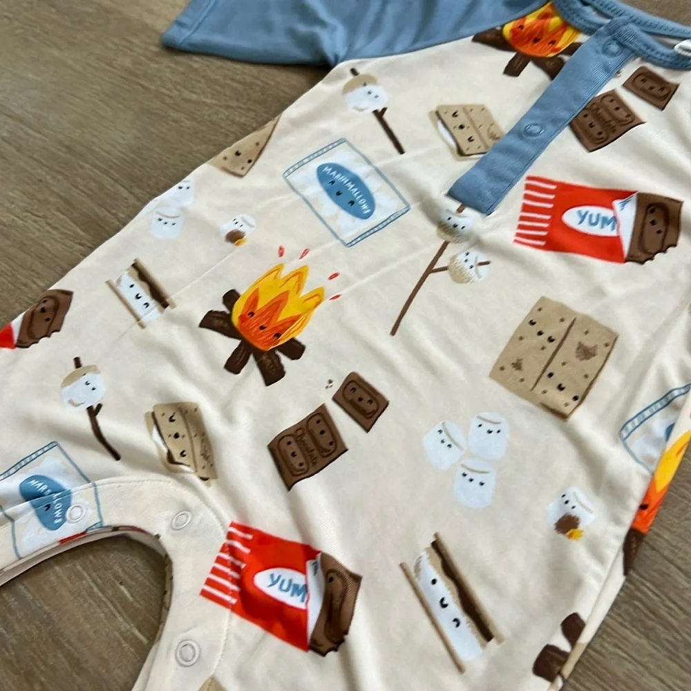 Angel Dear Bamboo Uni Romper S’mores 0-3 months